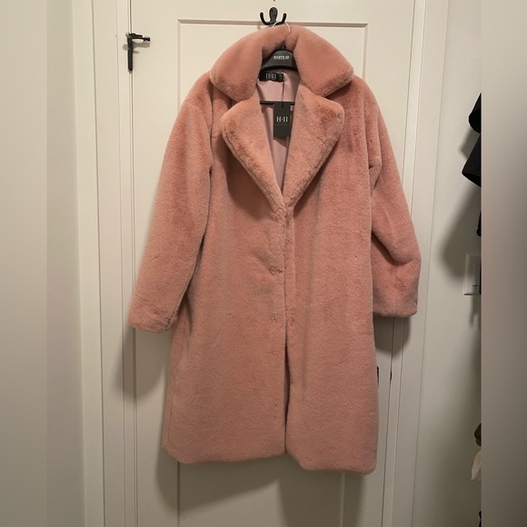 Blush Pink Teddy Coat **brand new** - Picture 6 of 8